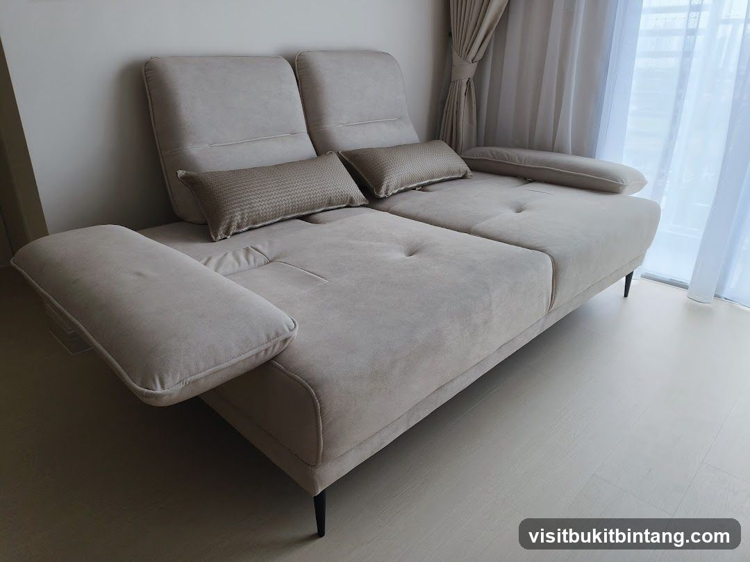 Modern Sofa with Pillows