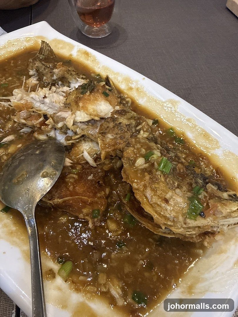 Fish dish with sauce