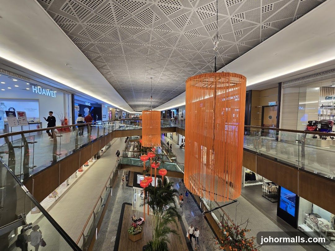 Interior of a modern shopping mall