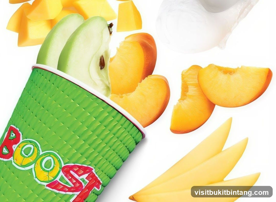 Boost Juice Cup with Fruit