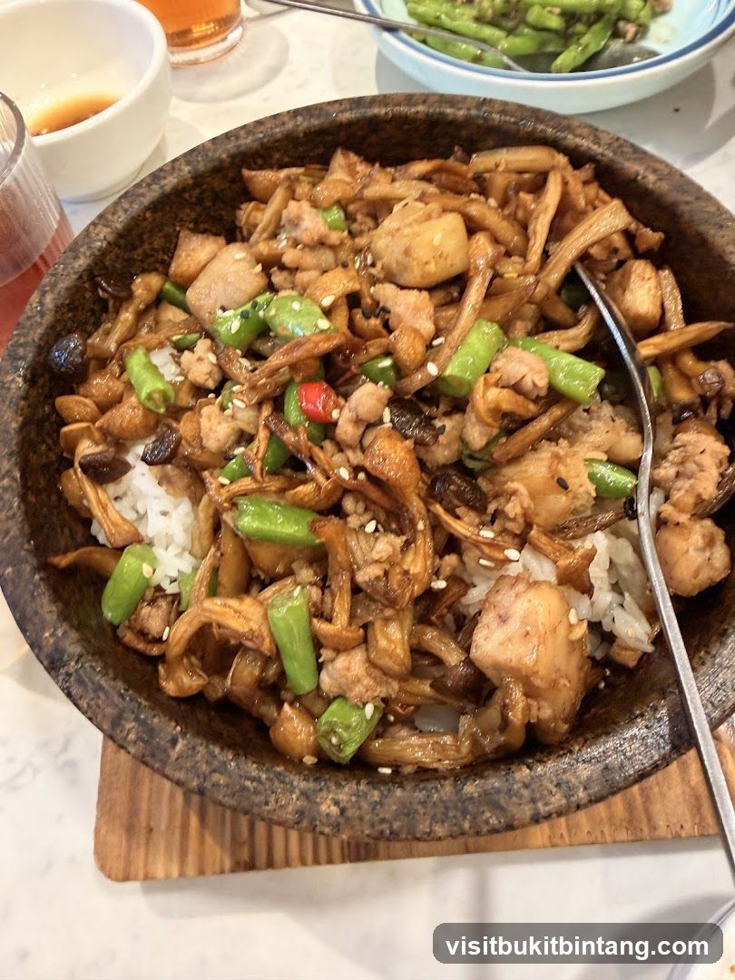 Mushroom and Pork Rice Bowl