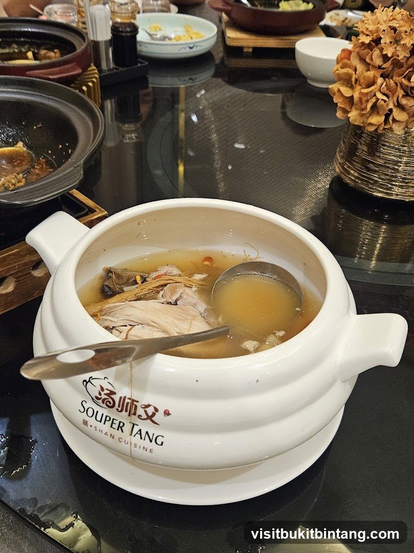 Soup in a bowl