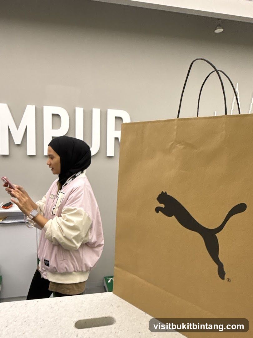 Puma Shopping Bag and Store Interior