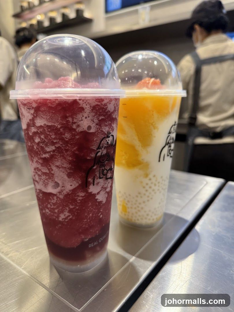 Two Iced Drinks