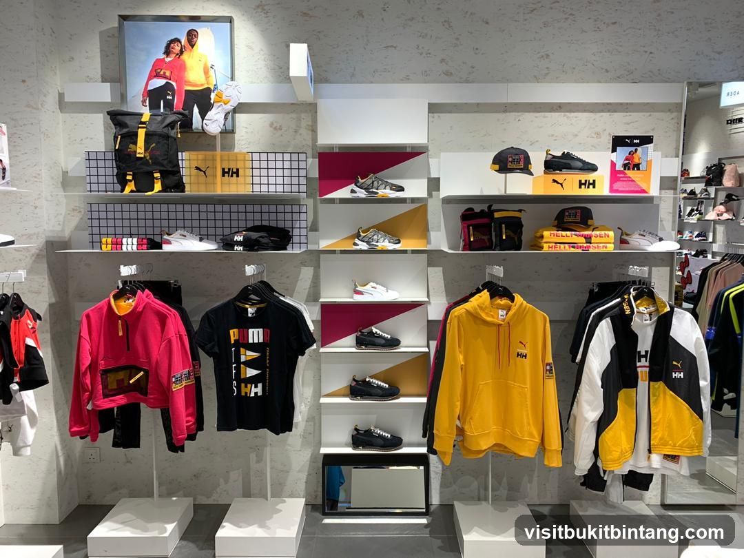 Puma and Helly Hansen Apparel Display