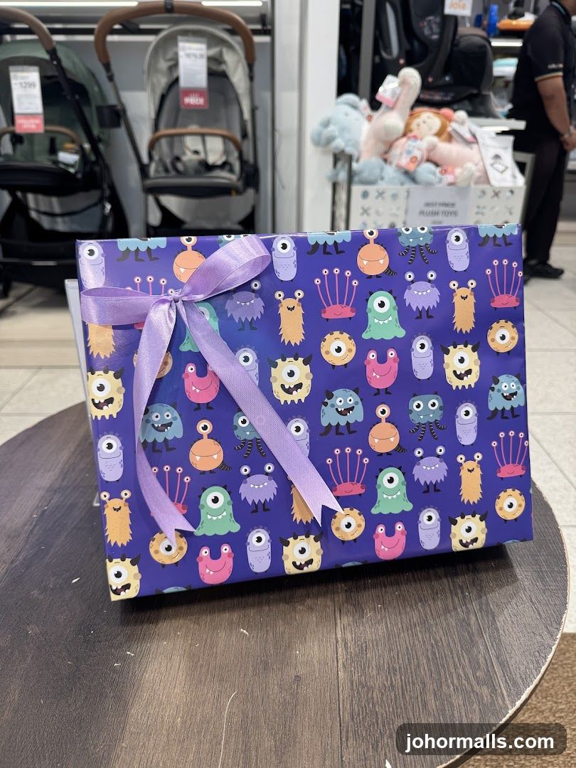 Gift Wrapped Box with Monsters