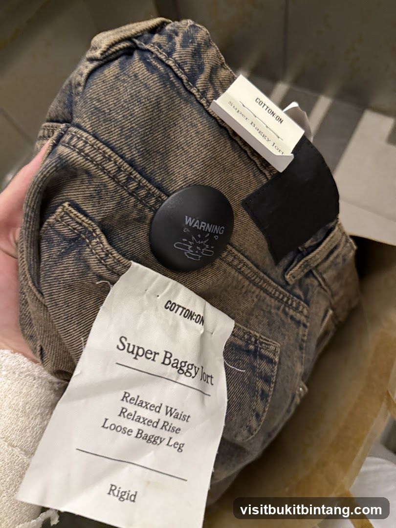 Jeans with tags