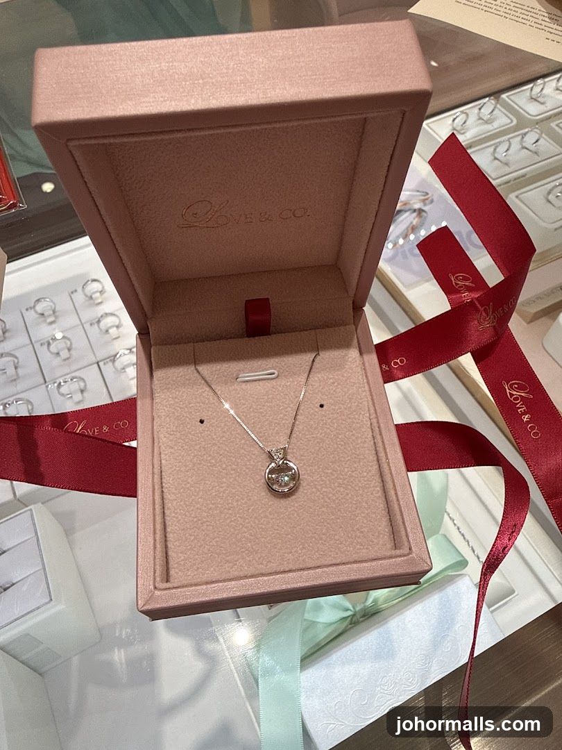 Diamond Necklace in a Jewelry Box