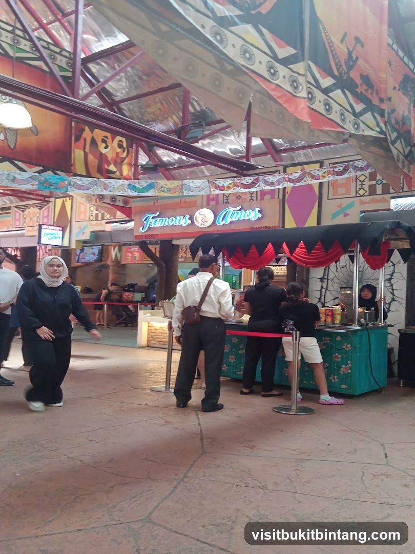 Food stall with signage