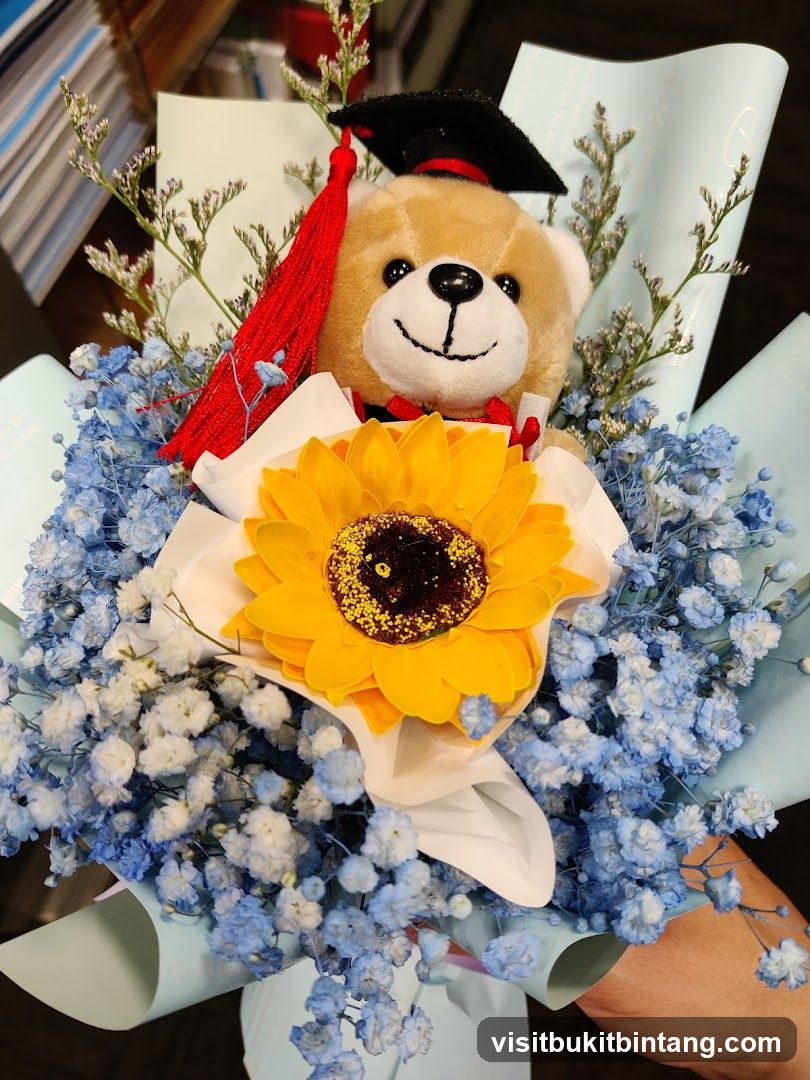 Graduation Teddy Bear Bouquet