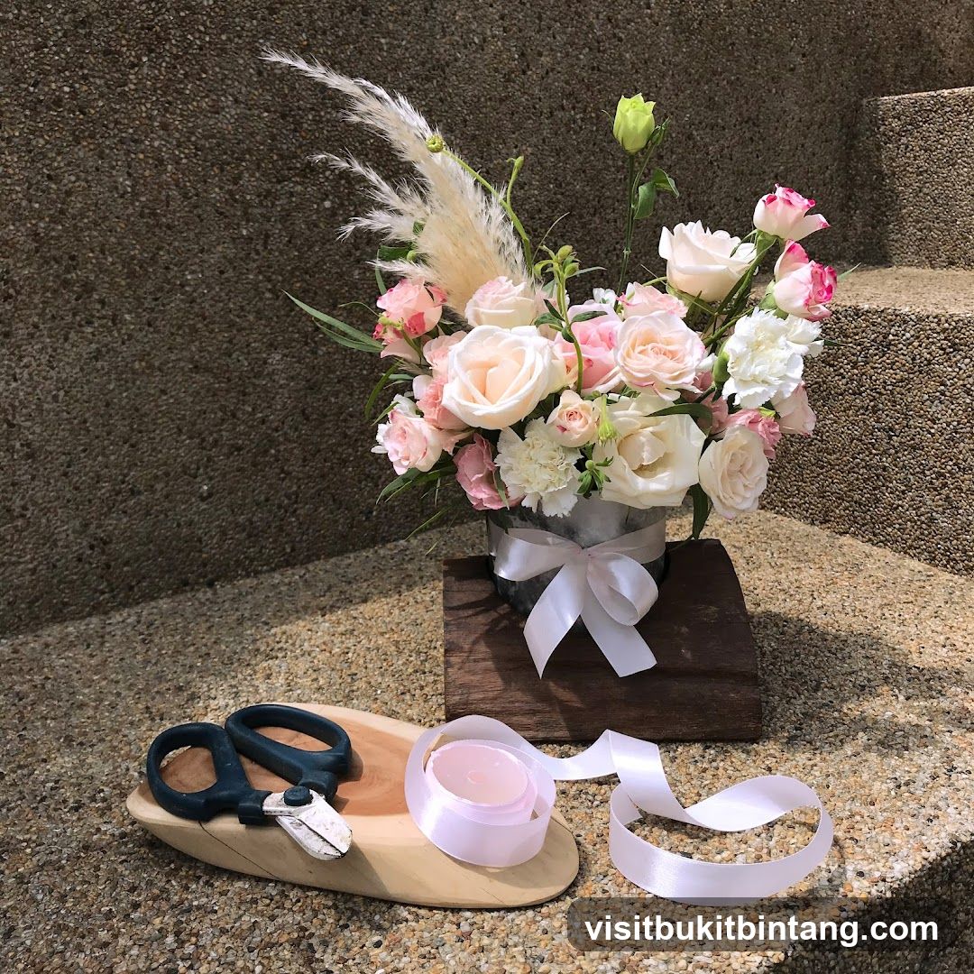 Floral Arrangement with Florist Tools