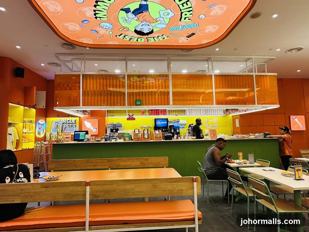 Vibrant Fast Food Restaurant Interior