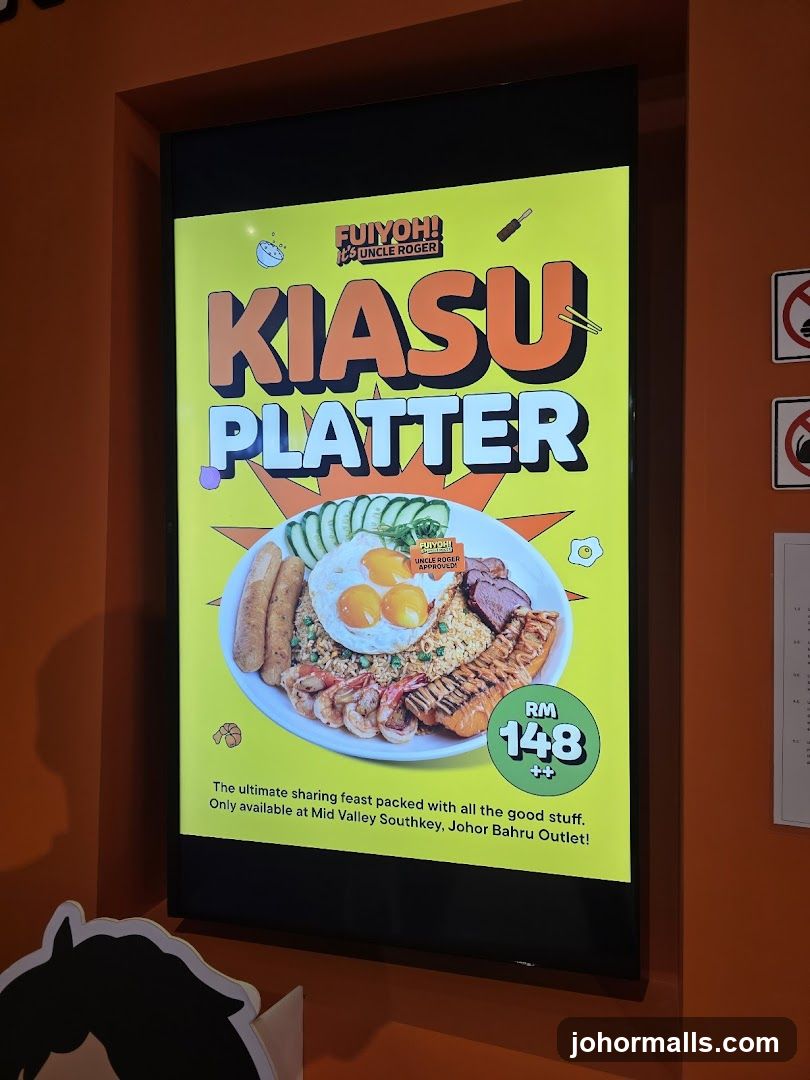 Kiasu Platter Advertisement