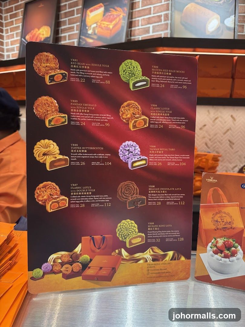 Verrona Mooncake Menu