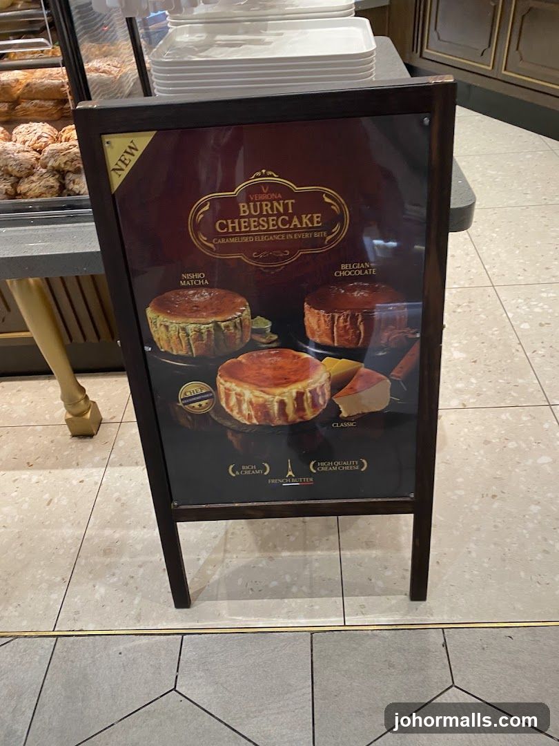 Burnt Cheesecake Advertisement