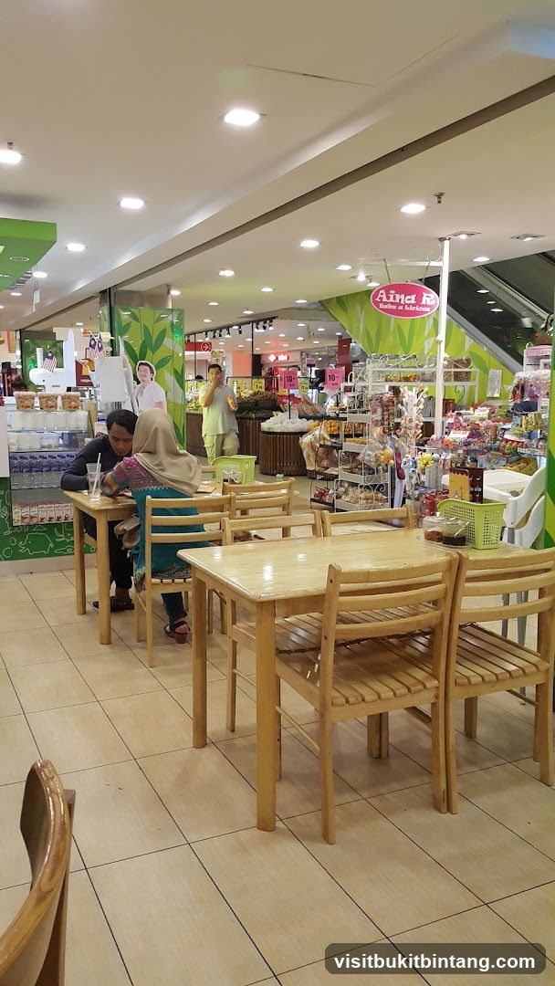 Indoor cafe seating area
