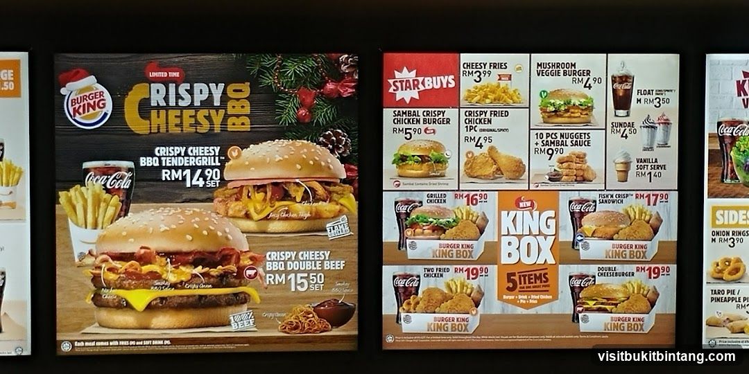 Burger King Menu