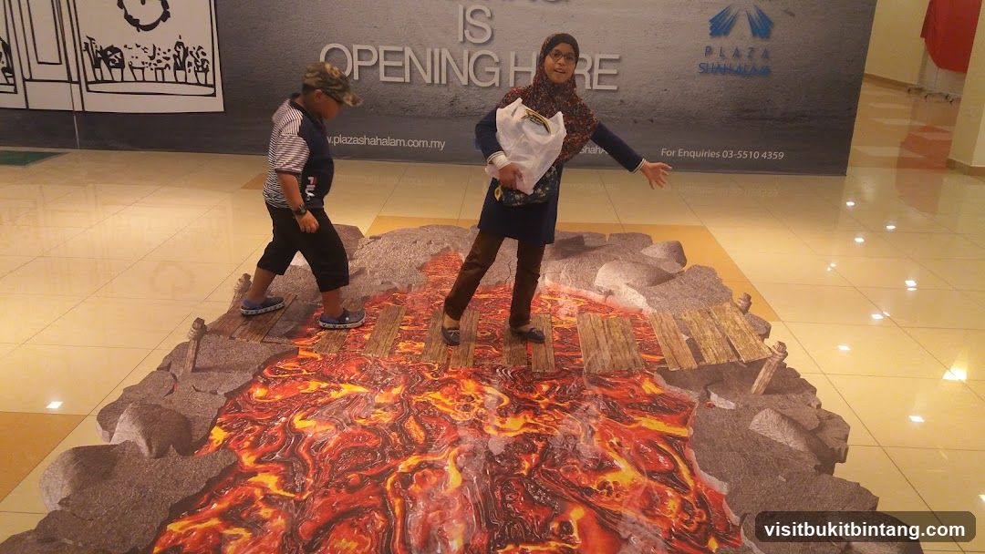3D Lava Floor Art