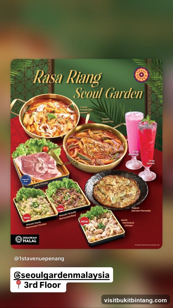 Seoul Garden Menu