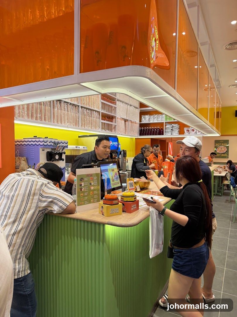 Customers Ordering at a Counter