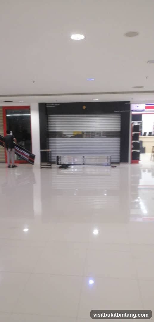 Storefront with Closed Roller Shutters