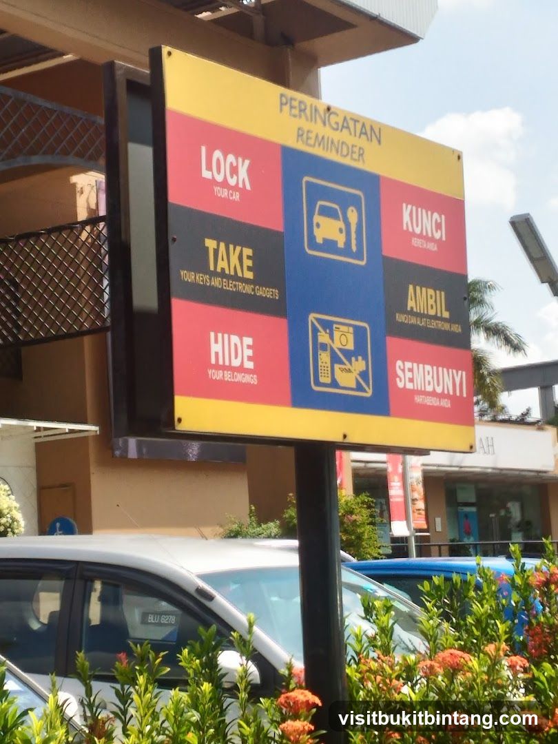 Parking Lot Reminder Sign