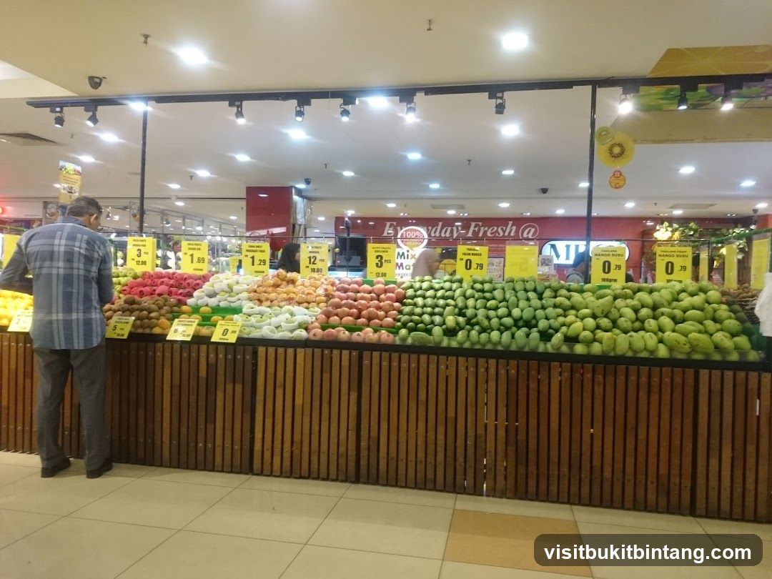 Fruit Display in a Supermarket