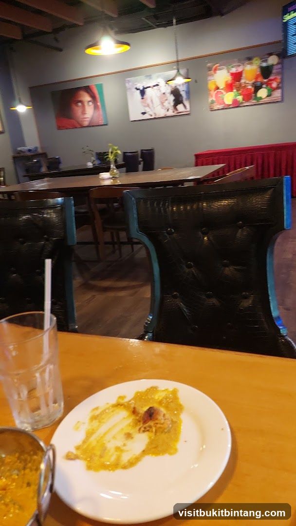 Restaurant Interior with Artwork