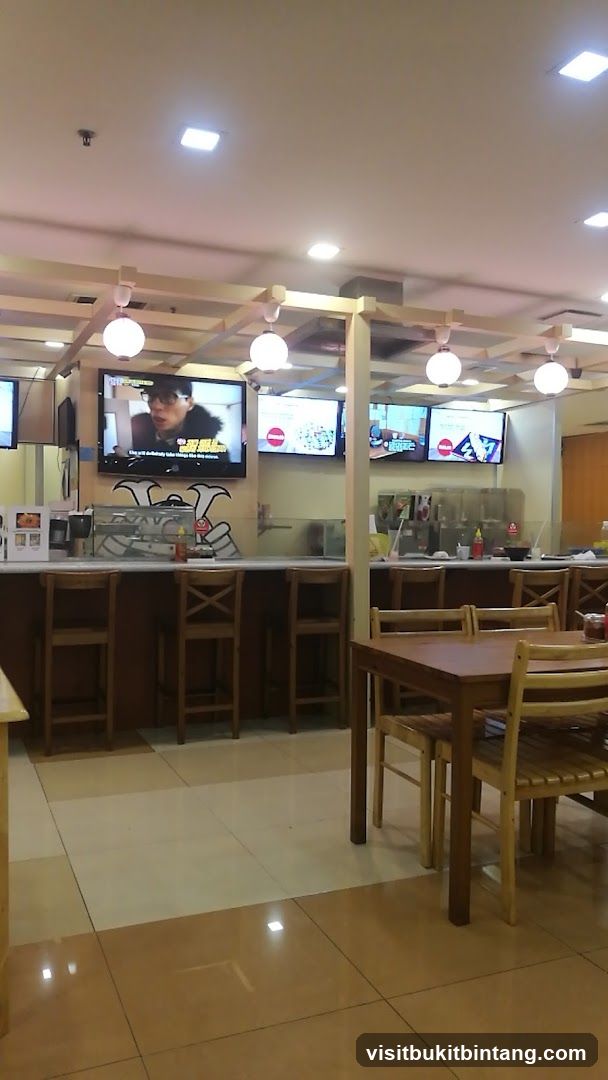 Restaurant Interior with Screens