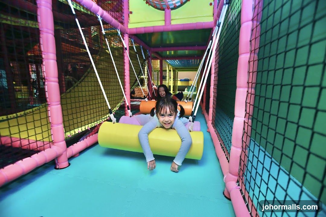 Children playing in an indoor playground