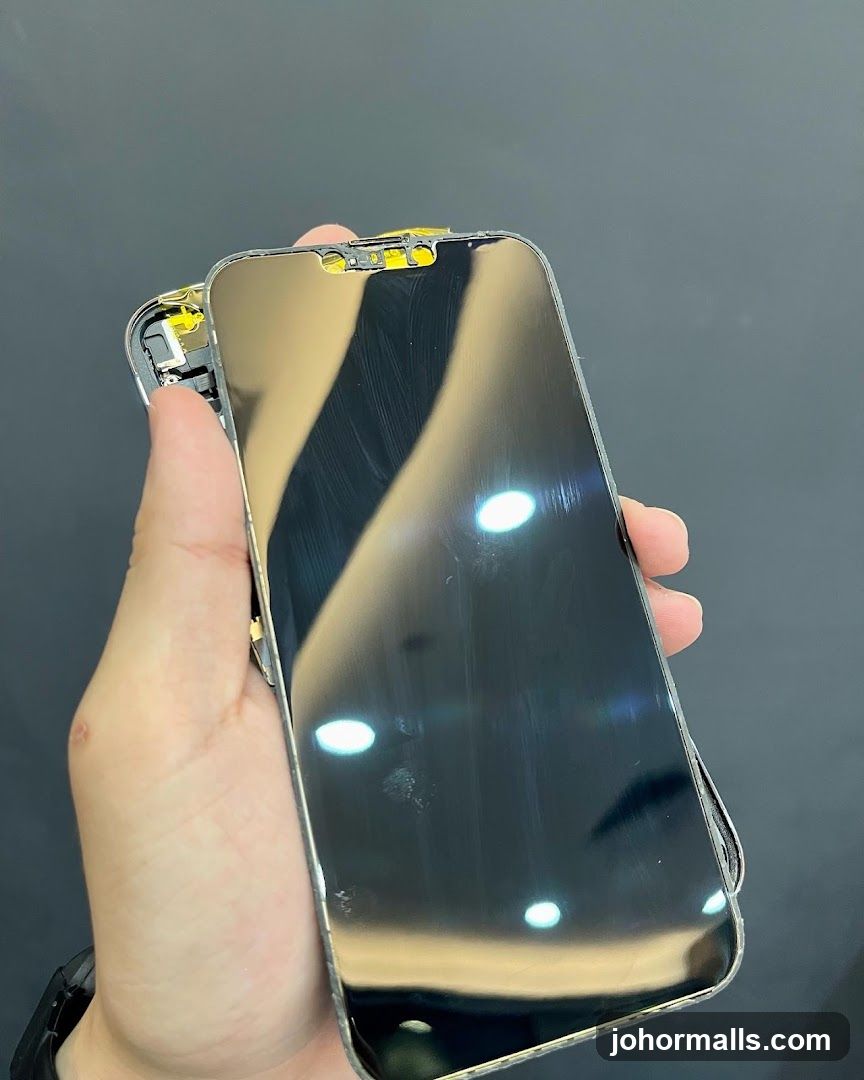 Disassembled Smartphone Screen