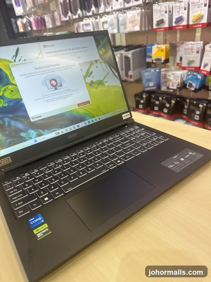 Laptop with Security Software