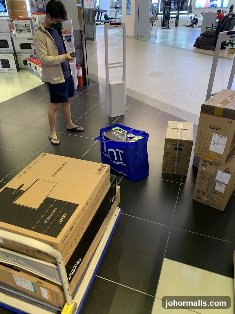 Shopping Cart with Boxes