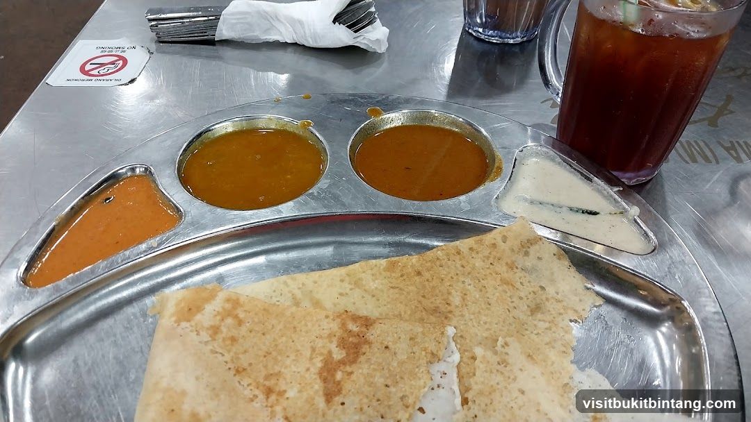 Dosa with Curries and Drink