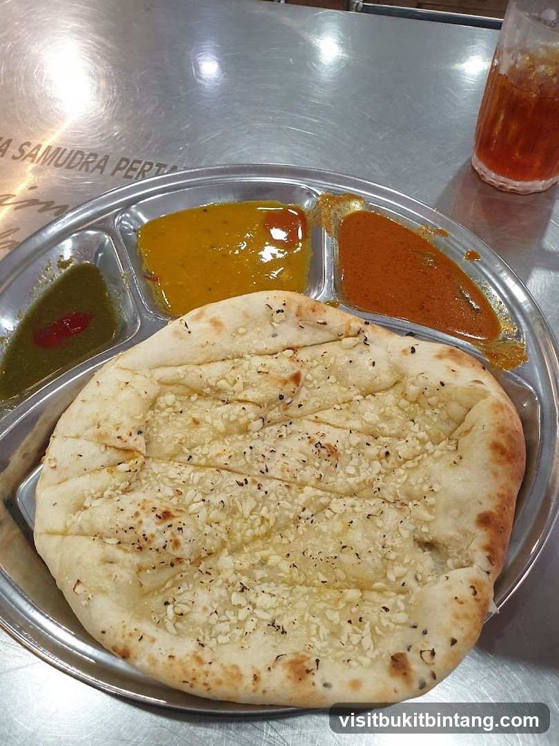 Garlic Naan with Curries