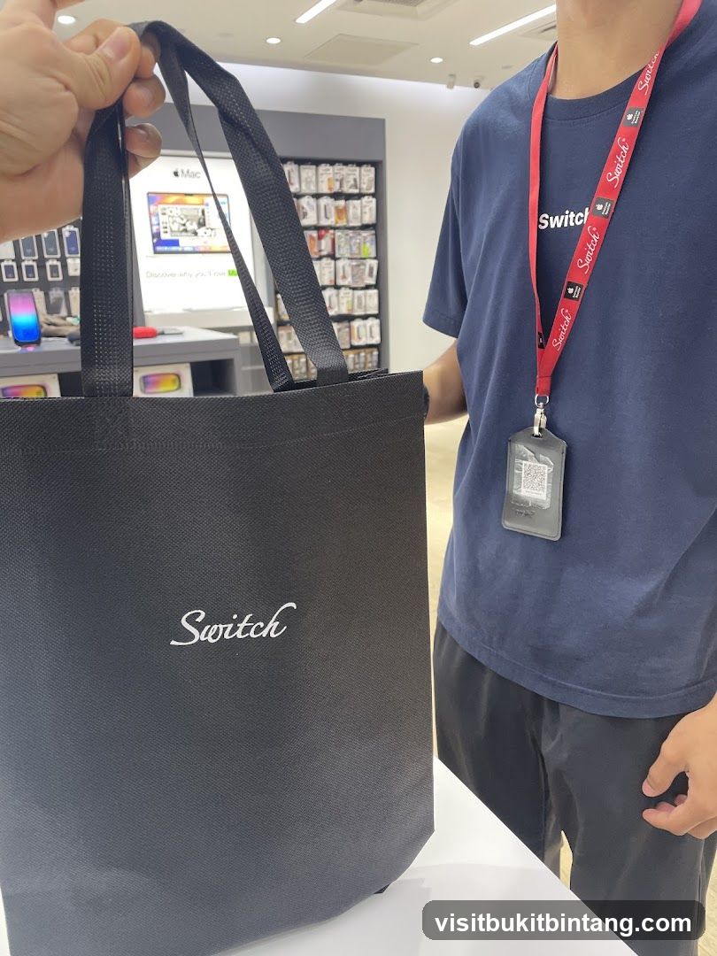 Branded Tote Bag and Employee Lanyard