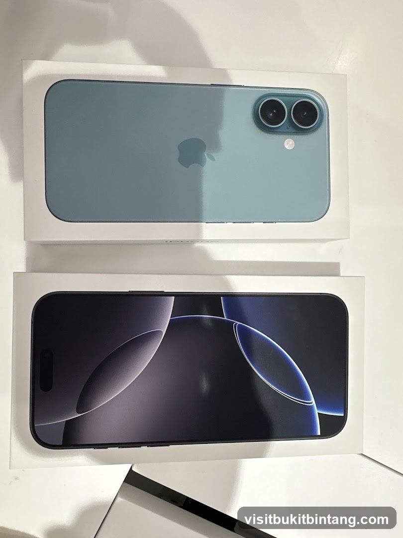 Two iPhones in Boxes