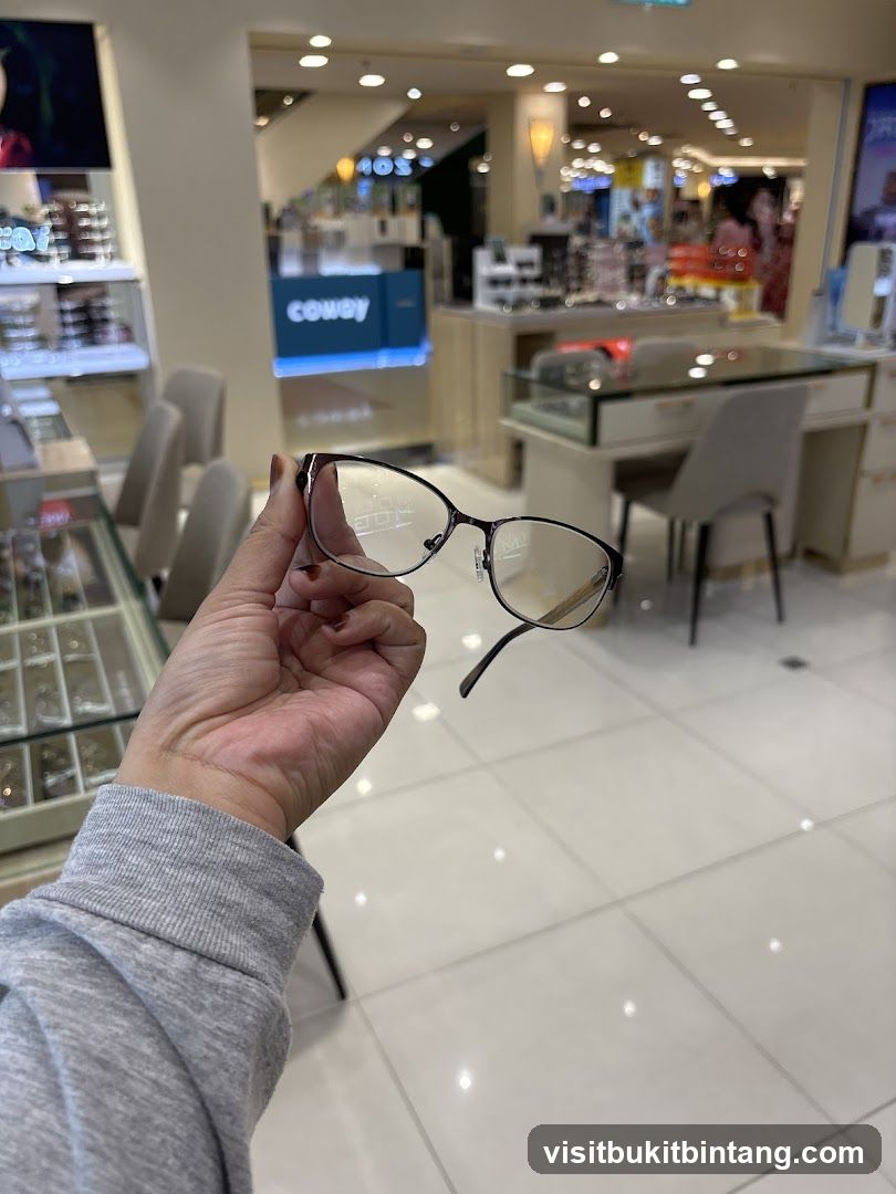 Eyeglasses in an Optical Store