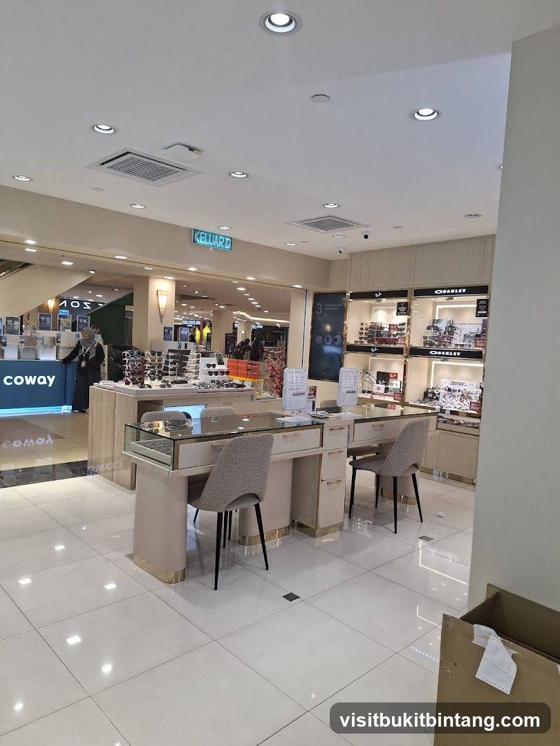 Eyewear store interior