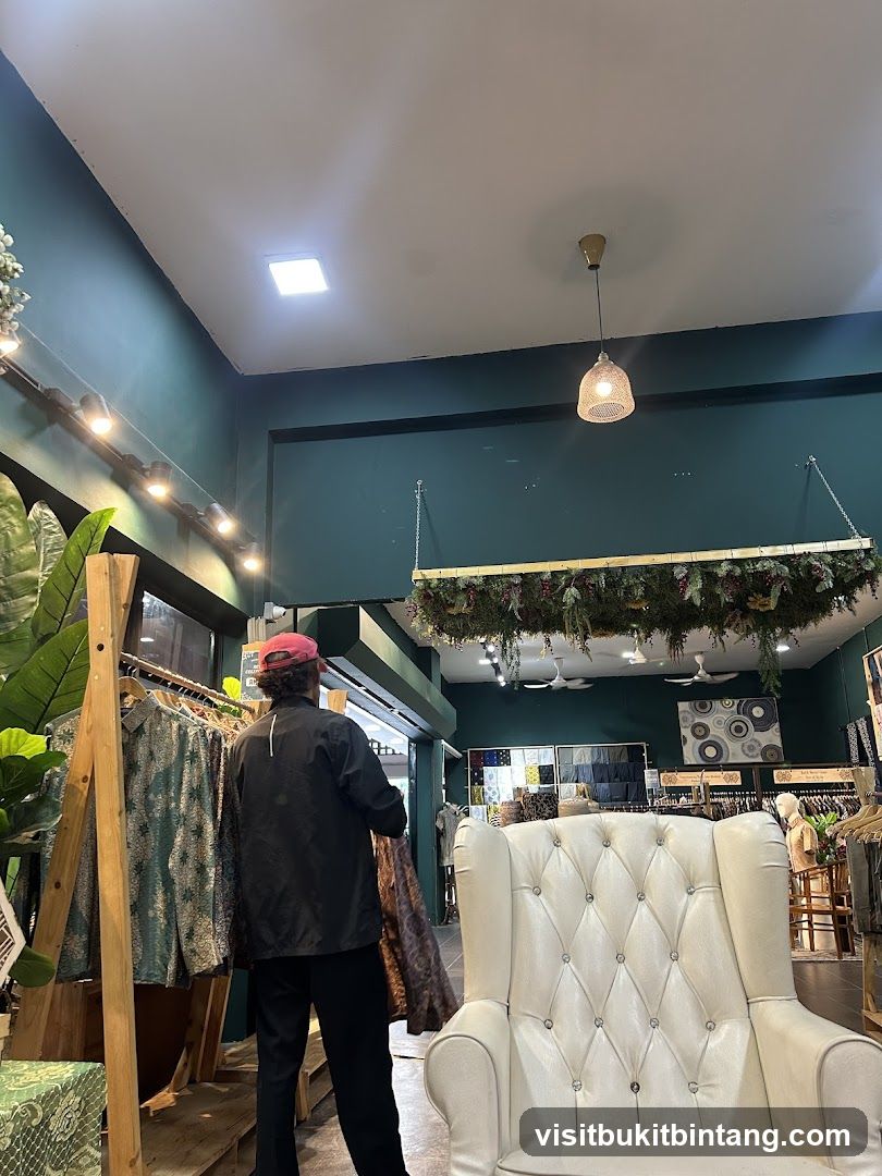 Interior of a clothing store