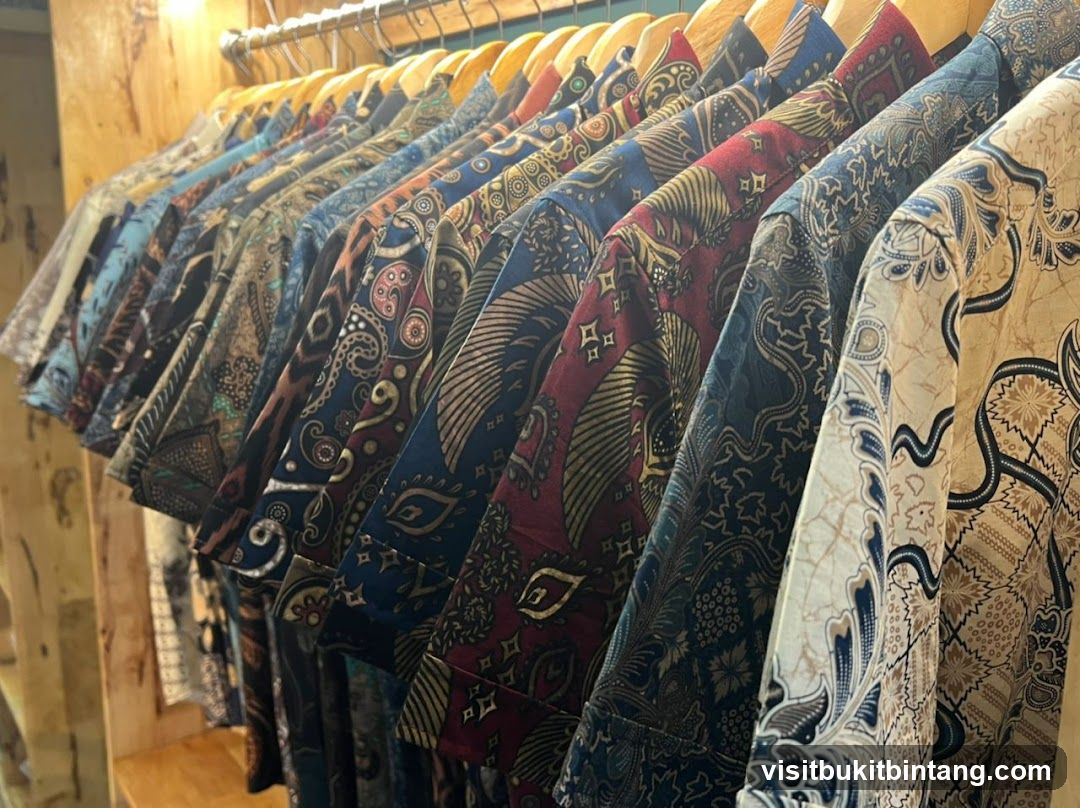 Batik Shirts on Hanger