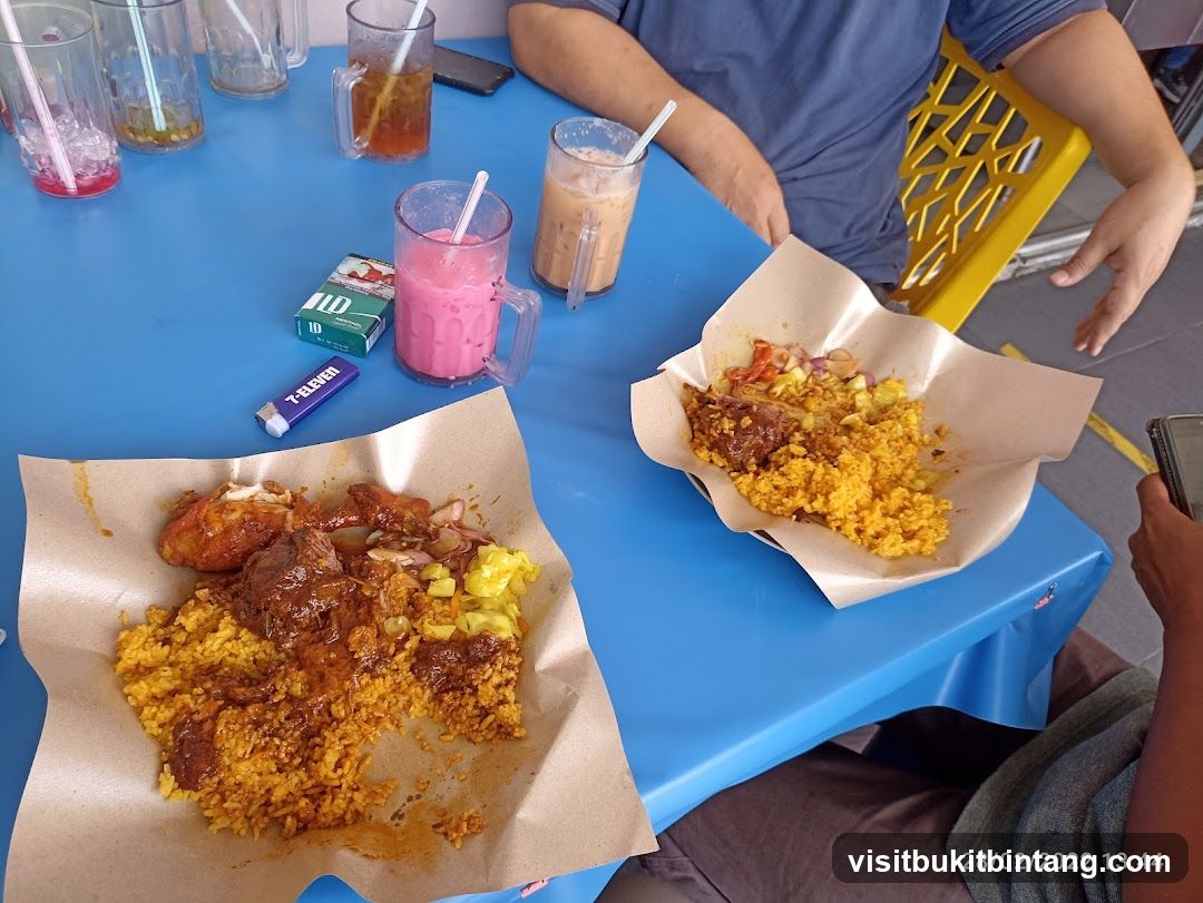 Food and Drinks on a Table