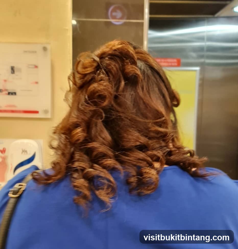 Woman with styled hair