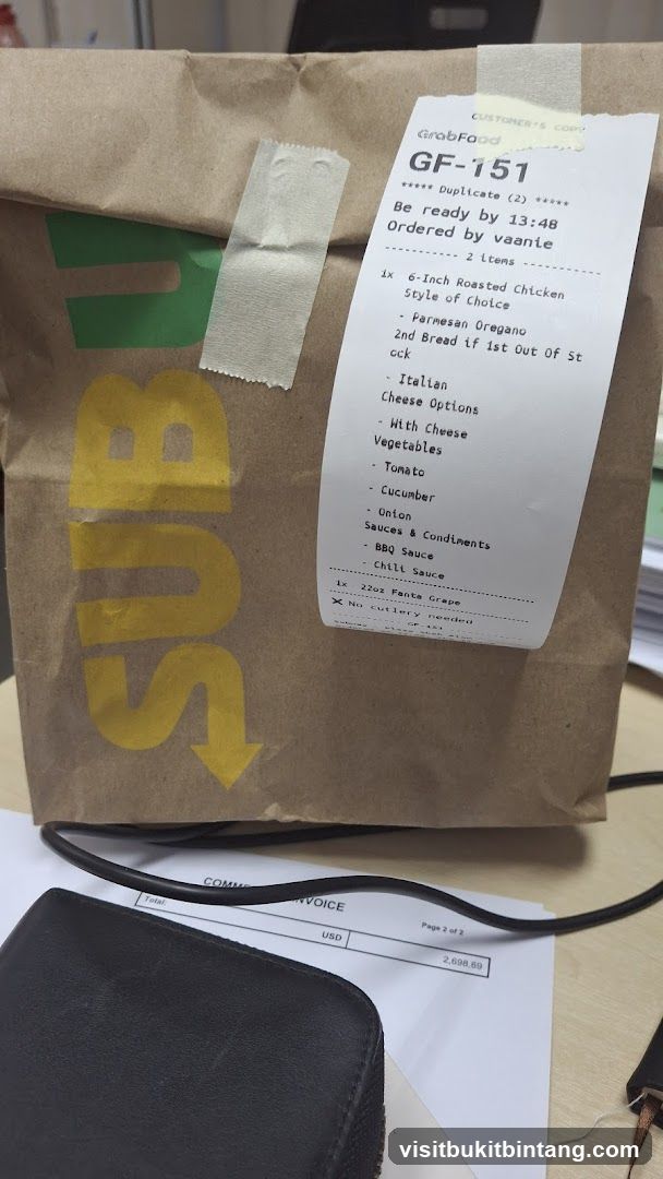Subway Order Bag