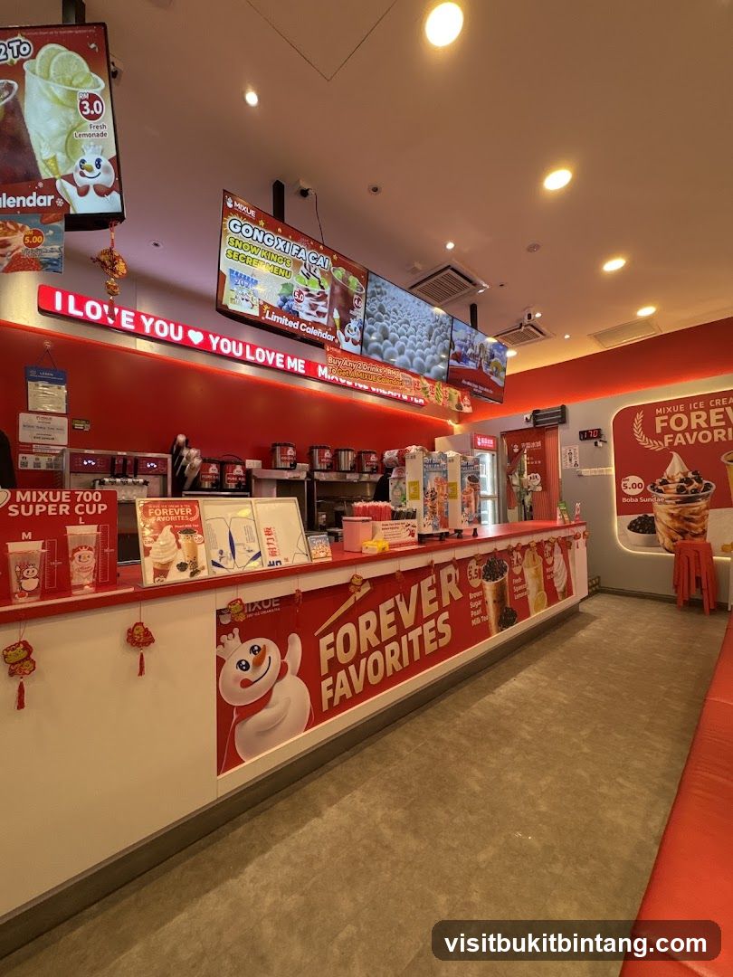 Ice Cream and Drink Shop Interior