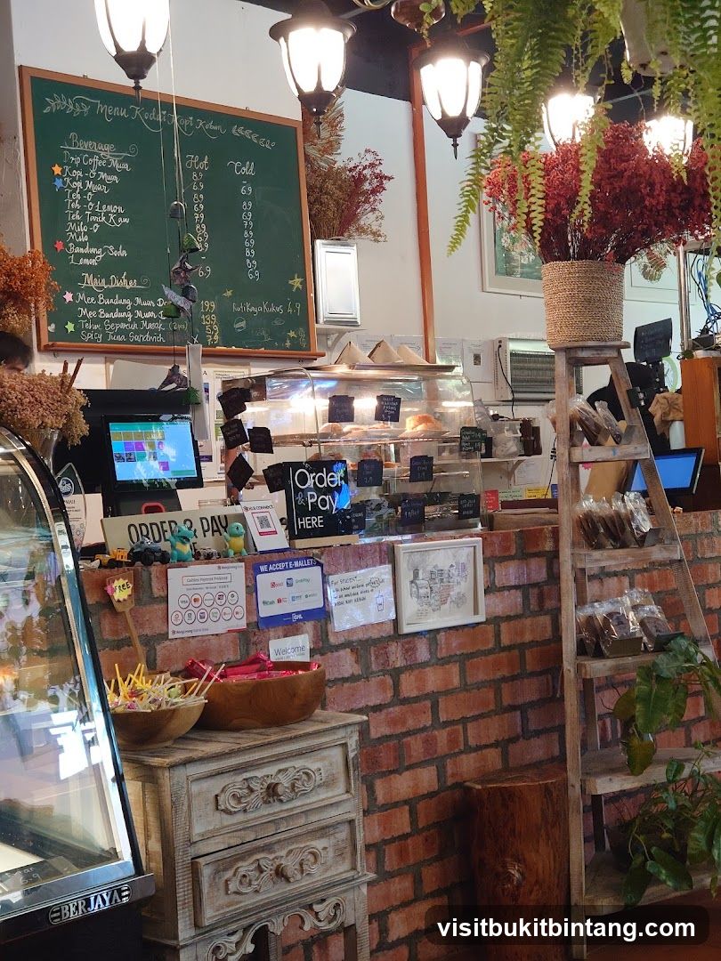 Cafe Interior with Menu