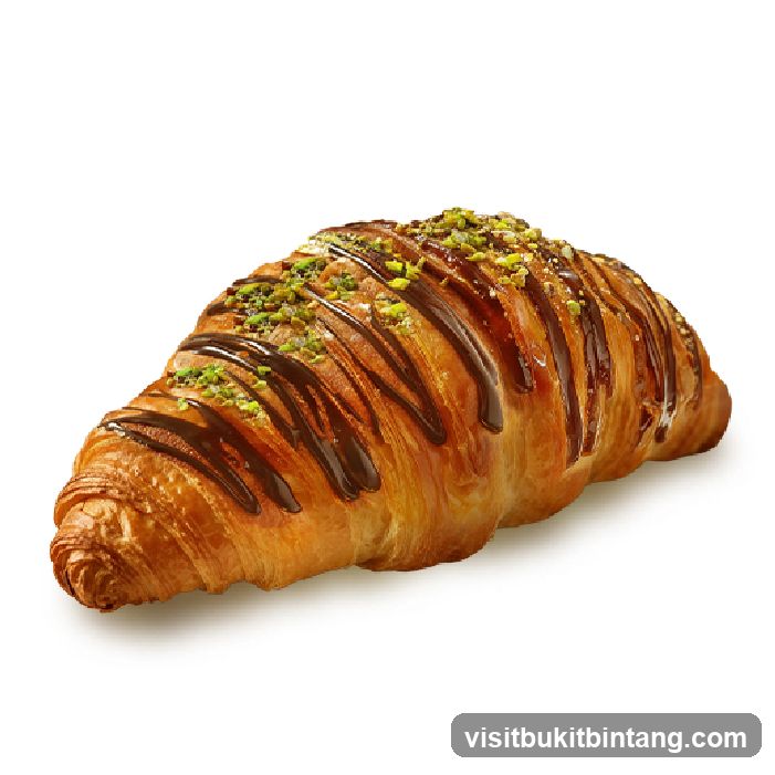 Croissant with Chocolate and Pistachios