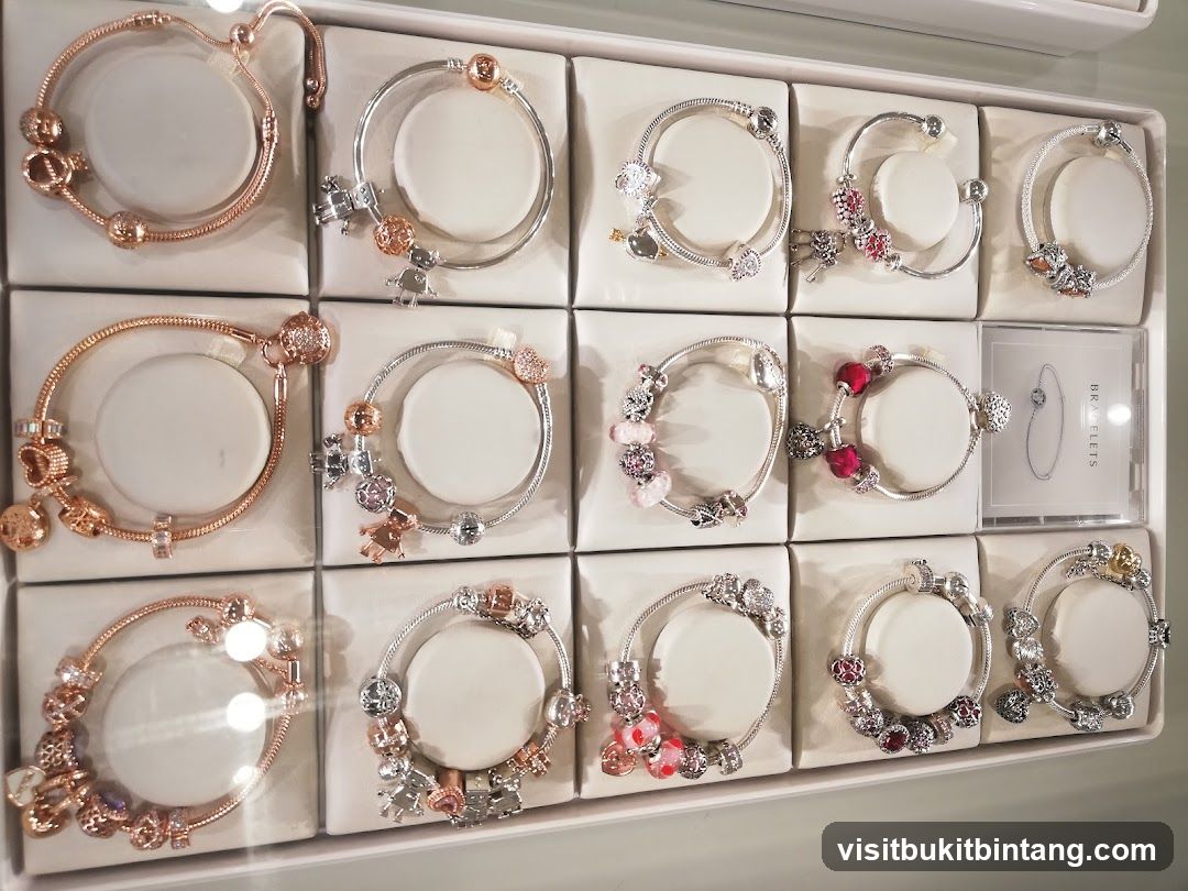 Display of Bracelets