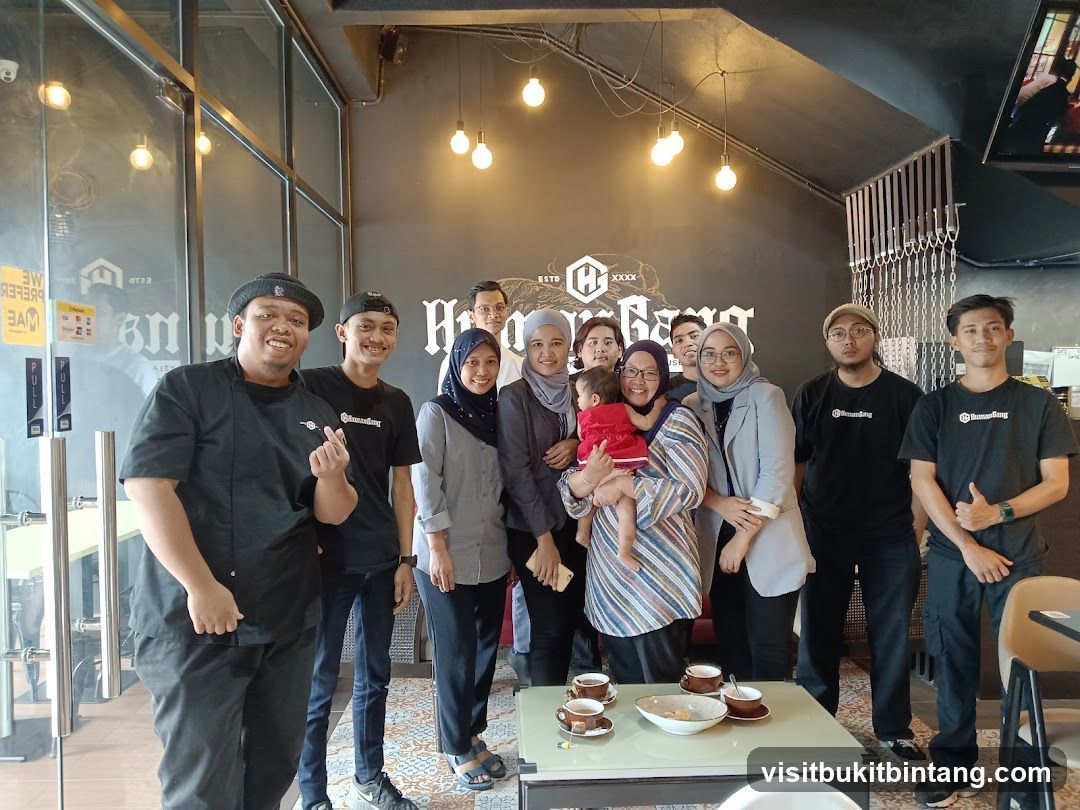 Group Photo at a Cafe