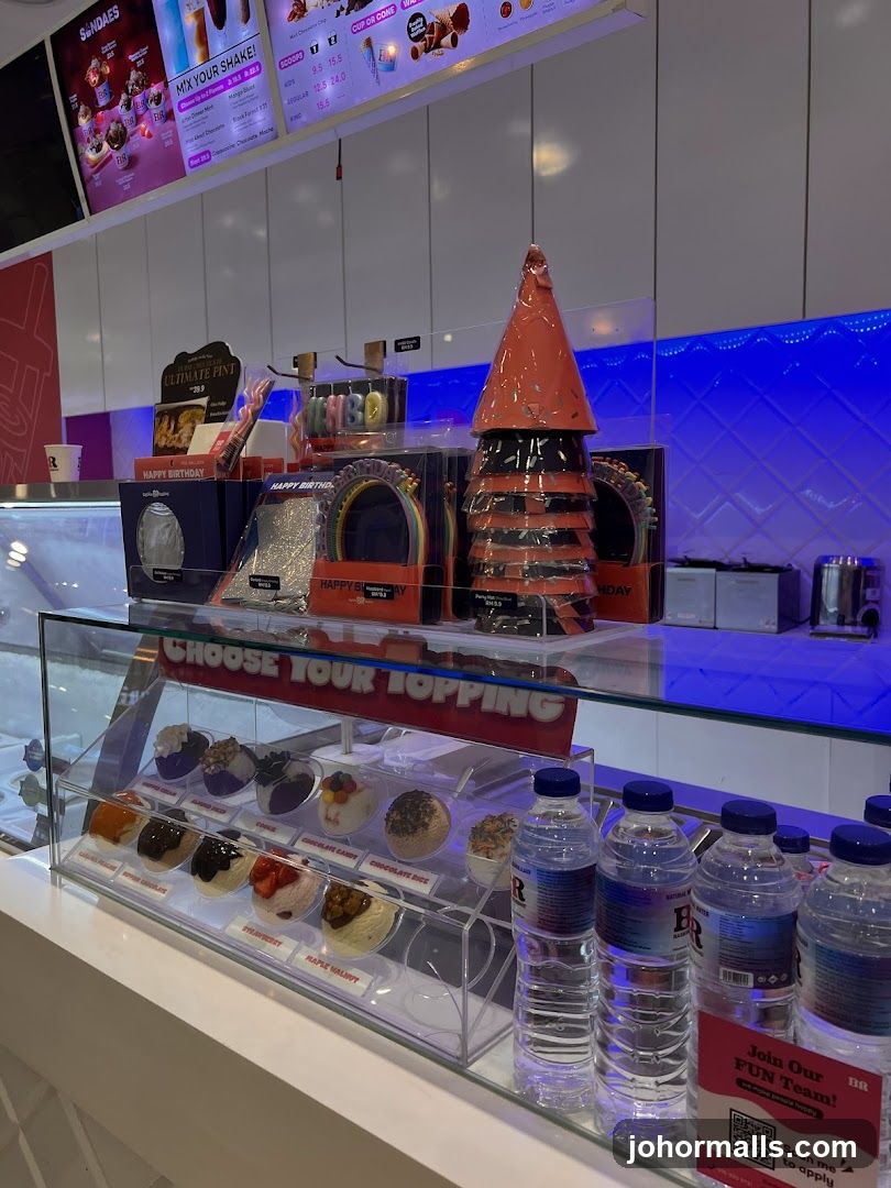 Ice Cream Toppings Display